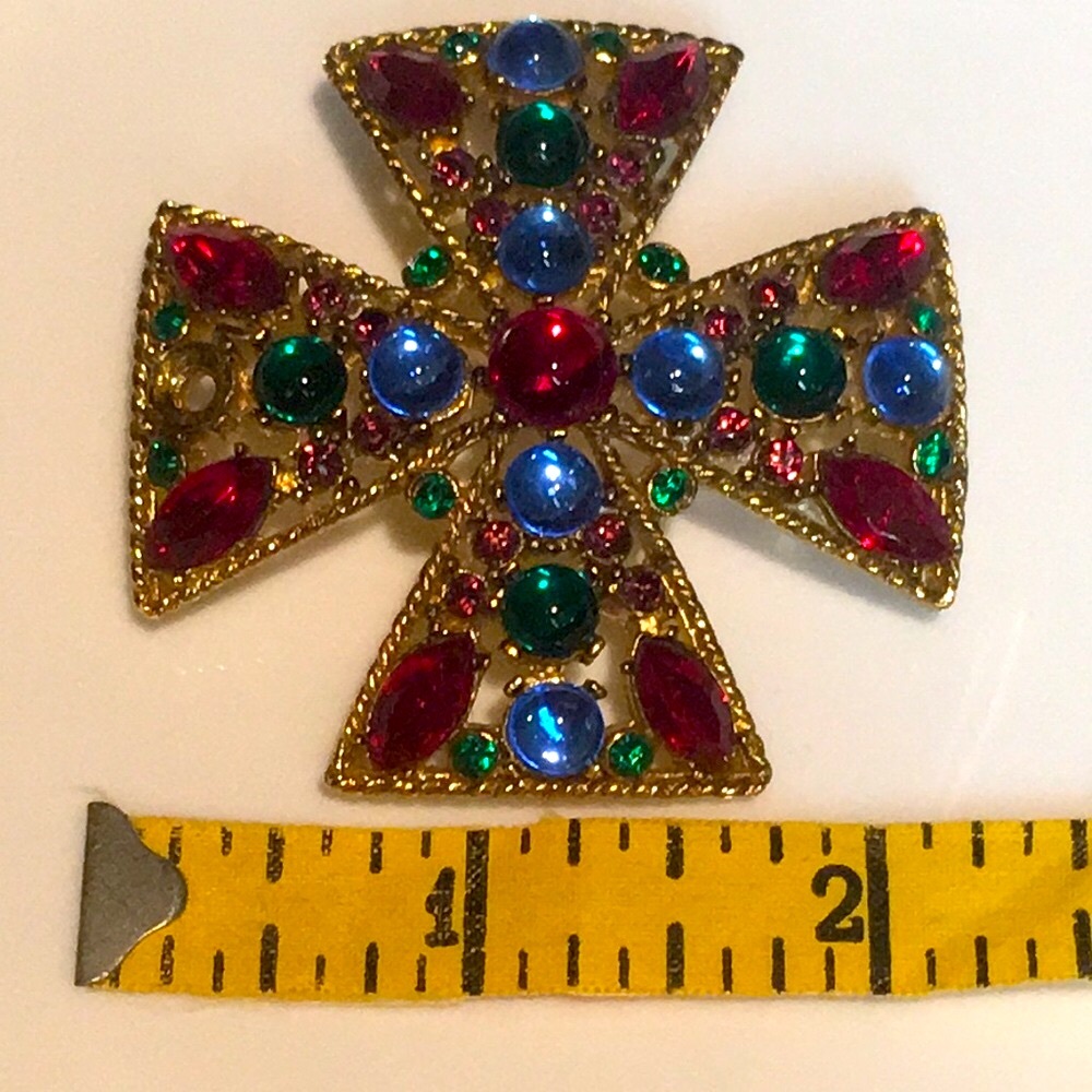 Elegant Multicolor Brooch - Picture 3 of 4